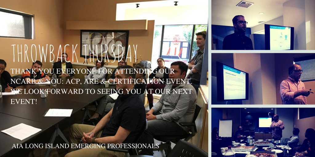 AIA_LIEP's tweet photo. Thank you everyone for attending our NCARB&amp; YOU: ACP, ARE &amp; Certification Event!

#AIA_LIEP #AIA #Architects #LongIsland #Architecture https://t.co/j2ysnUzBIL