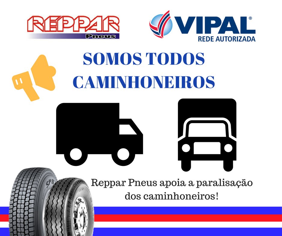 RepparPneus's tweet photo. #EuApoioAGreveDosCaminhoneiros https://t.co/k8PNUa0Czh