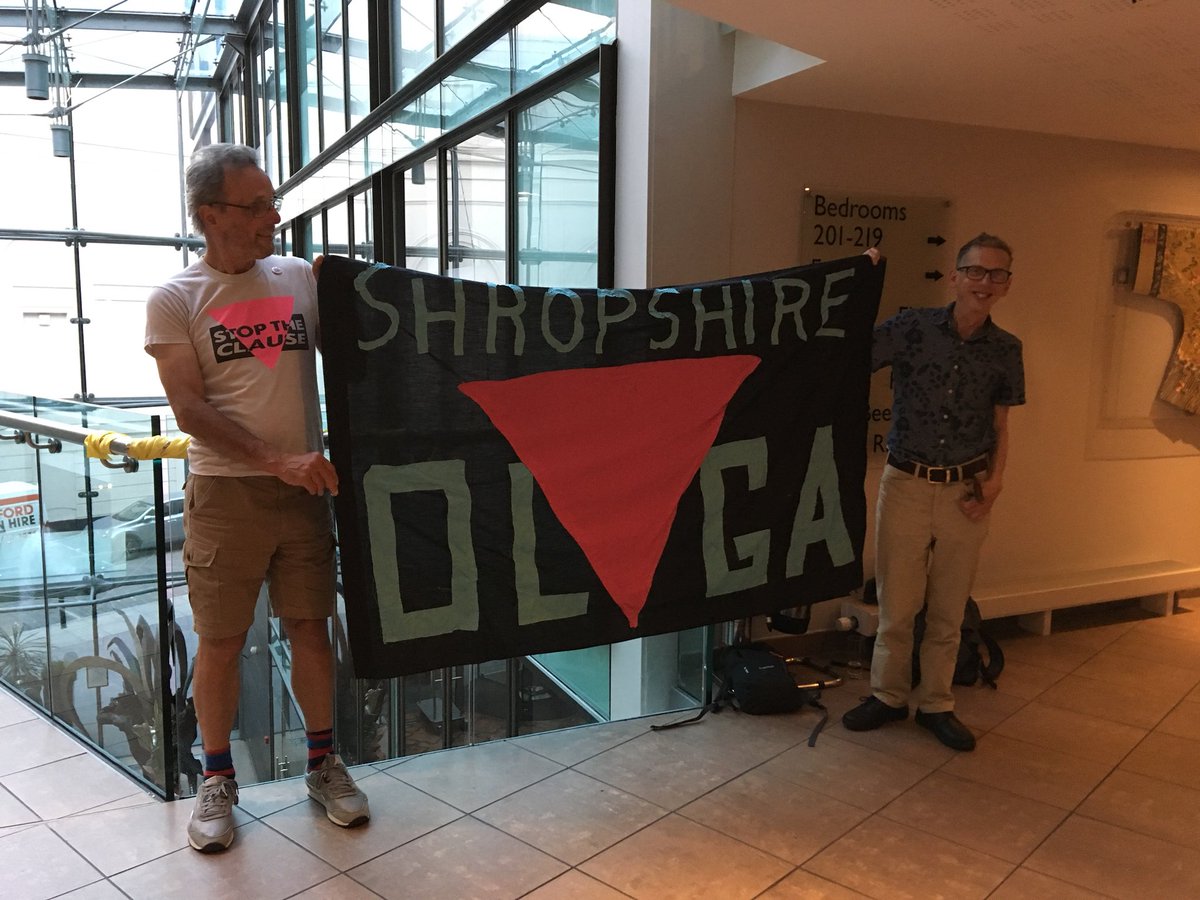 ContactMcr's tweet photo. Great to see so many people at tonight’s @ReconContact event including Geoff and Pete who’ve traveled here from Shrewsbury with their banner from the original protest. #next30steps https://t.co/gxXKb4fzKU