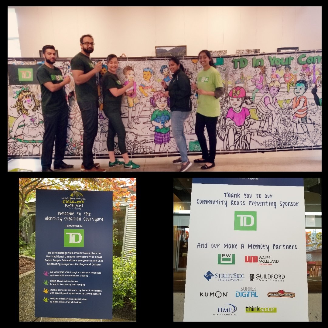 LowenTrang_TD's tweet photo. Fun time volunteering @ the Surrey International Children's Festival 💚!!! #TheReadyCommitment #FleetwoodFam @TD_Canada @GurjivChahil_TD @MauroManzi_TD https://t.co/IjT3v2tGPu