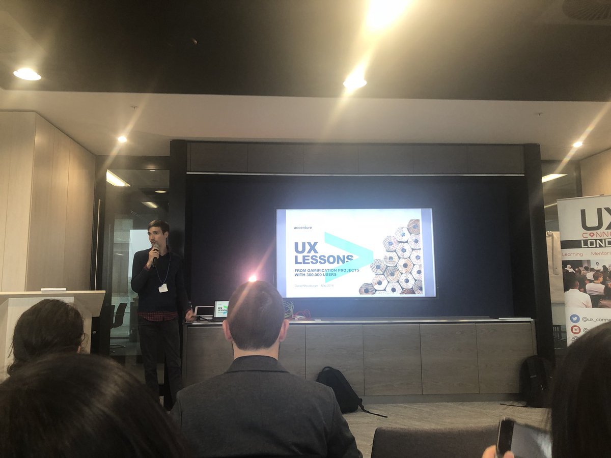 RMGDigitalUK's tweet photo. Really Brilliant talks from @DaveRage ,@v_gkogkidis ,@dmeusburger and the guys from @PA_Consulting at tonights @ux_connect event thank you all!#uxconnect #gamificationinUX https://t.co/1snFpufWWf