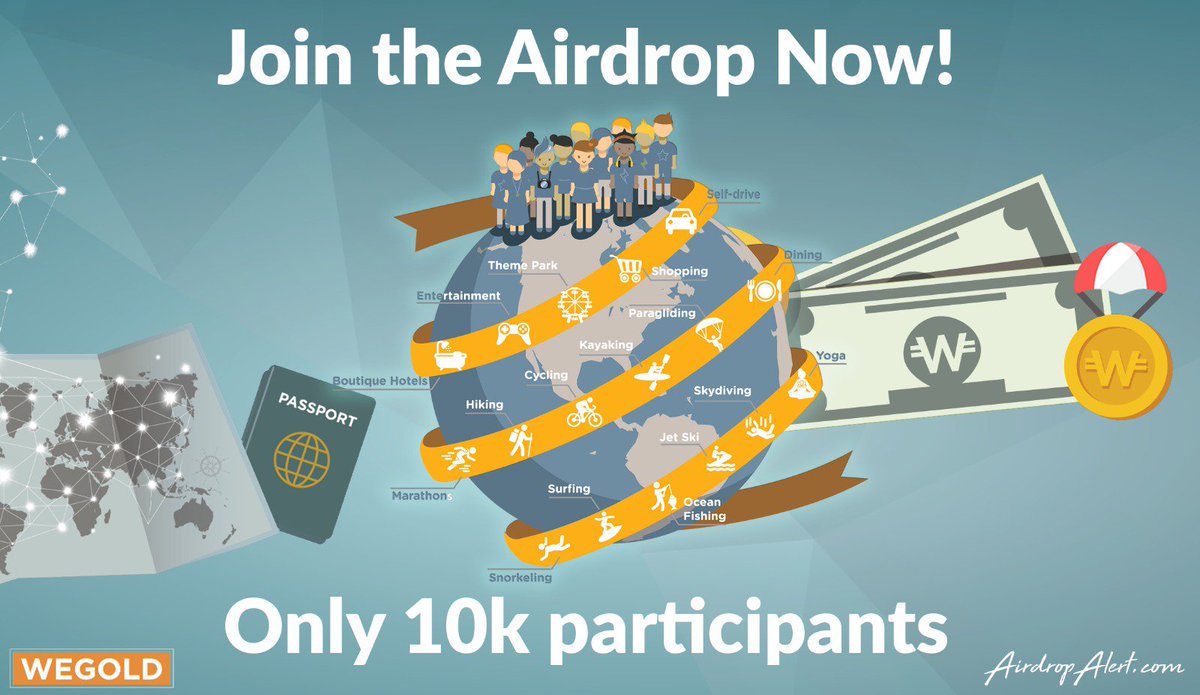Airdropalertcom's tweet photo. WEGOLD EXCLUSIVE AIRDROP 📢-⭐⭐⭐⭐⭐5/5 stars-💰~$6+$2 ref

🔹Airdrop re-opened for 10k NEW participants!
🔹Get 168 WGD tokens ➤ Easy to join
🔹Refer friends ➤ Uncapped 😍

Claim airdrop https://t.co/RdAk1QixIR 🚀 

#WeGold #crypto #airdrop #airdropalert https://t.co/ESaAHZETD7