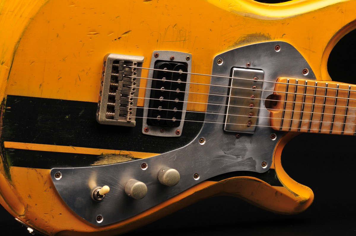 TennesseeElec's tweet photo. Caution Flag Yellow, the name suits this Driven guitar, outfitted with aged nickel hardware and an aluminum pickguard this race inspired machine is sure to grab your attention. https://t.co/QaL5WYmKxa