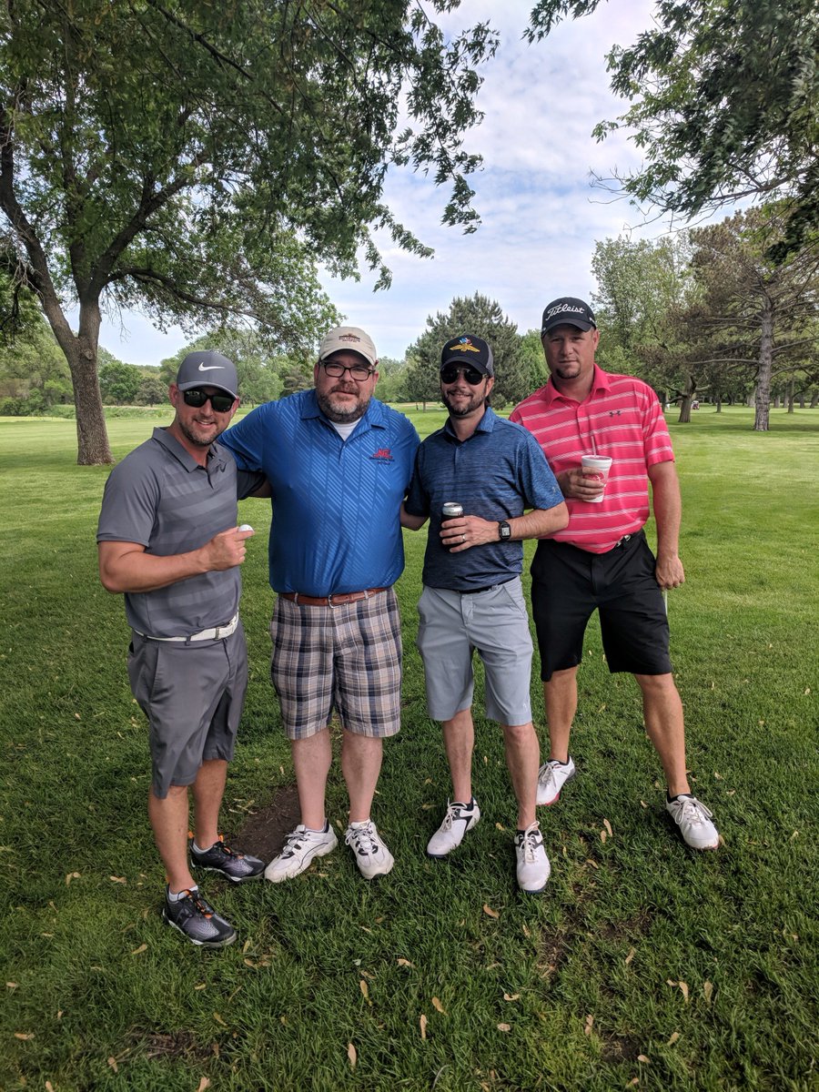 RGPC_FortWorth's tweet photo. The RGPC team is having an un-fore-gettable time at the Nebraska Central Railroad Company golf classic today in Norfolk, Neb. https://t.co/Gks2xtzcxr