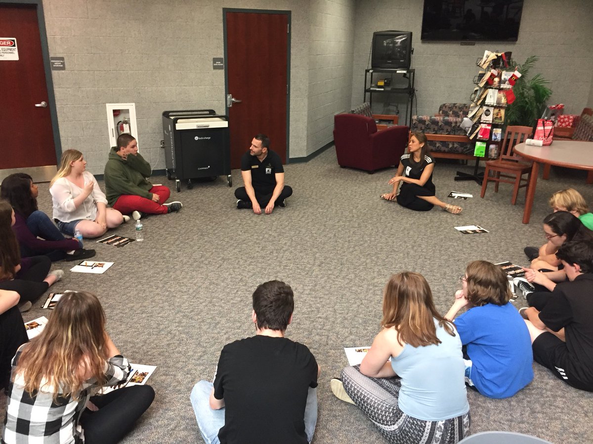 The American Academy of Dramatic Arts visited us today. What a great workshop!