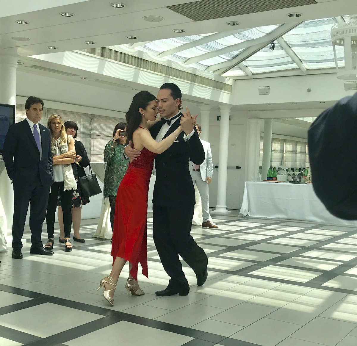 ggonzzalezz's tweet photo. Honored to join Maria Boldorini, Argentinean Ambassador to @FAO @WFP and @IFADnews in #Rome at the occasion of the 208th Anniversary of the May Revolution.  
Of course, #Tango and #Malbeck were there. https://t.co/Ti6nBrg8qb