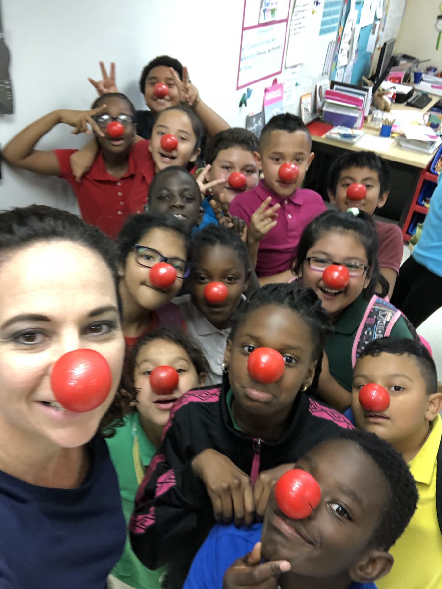 acr2019's tweet photo. Celebrating Red Nose Day!!! @MDE_Stars https://t.co/I9f5uWHysO