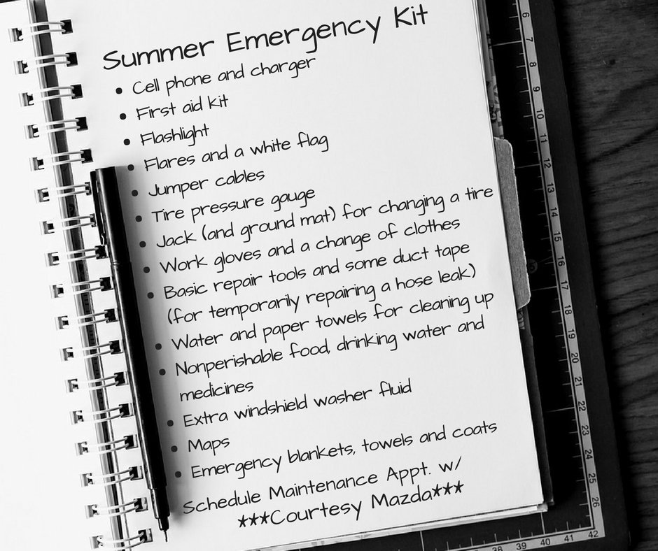 CourtesyMazda's tweet photo. Make sure to have these items in your car when you travel. They could definitely help in the case of an emergency. https://t.co/NTcZNOhJYS