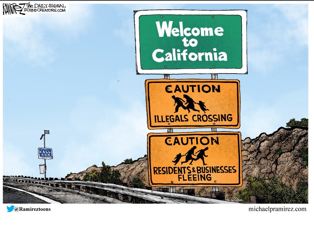 Welcome to California socialist signs