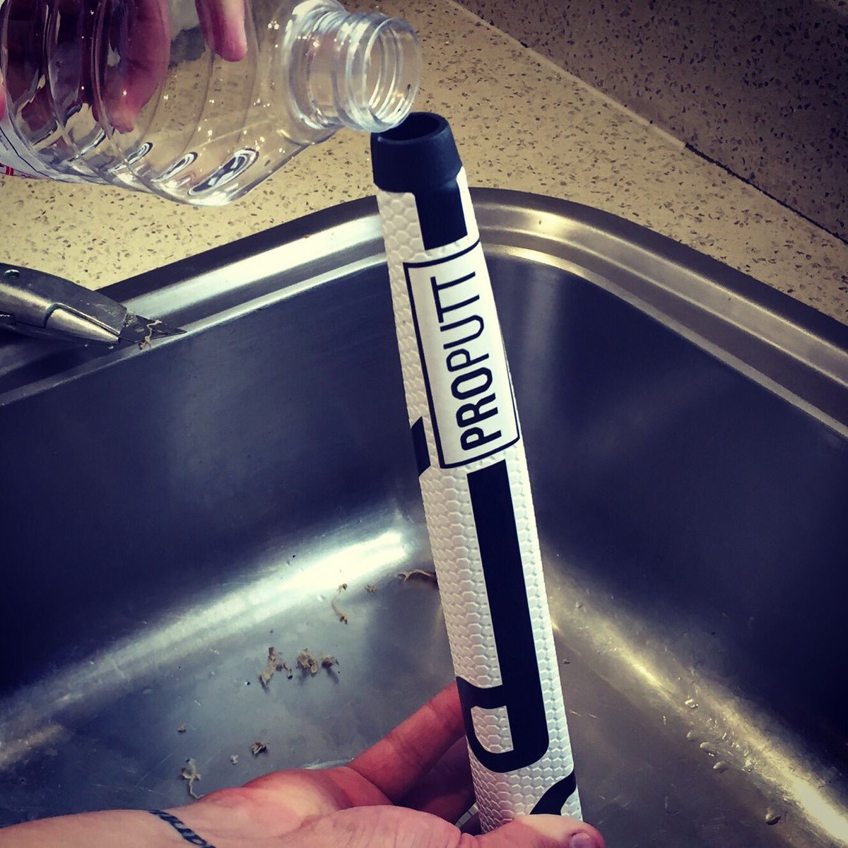 Proputtltd's tweet photo. We do recommend that you have a professional fit your grip, however installing a ProPutt yourself couldn't be easier! Go to https://t.co/RLPnOIqHs5 to find out more #DefineYourPutter https://t.co/f8gY6MVO7q