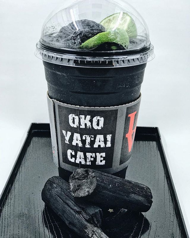 OkoCafe's tweet photo. Come sample our black charcoal lemonade! Made with fresh lime and activated charcoal powder for a lil’ detoxing! .
. https://t.co/pE6PsJi7xK