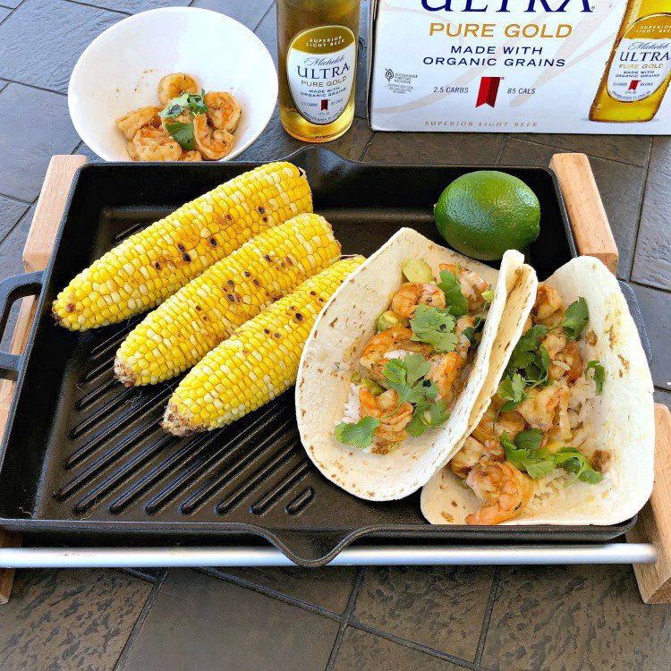 qbirdie2000's tweet photo. I think my Grilled Chipotle Beer Shrimp Tacos and a nice cold @MichelobULTRA Pure Gold is the perfect way to celebrate my #Birthday > https://t.co/I813MGJu7E #ad #msg21+ #LiveULTRA #grilling https://t.co/3Ya6VXN2du