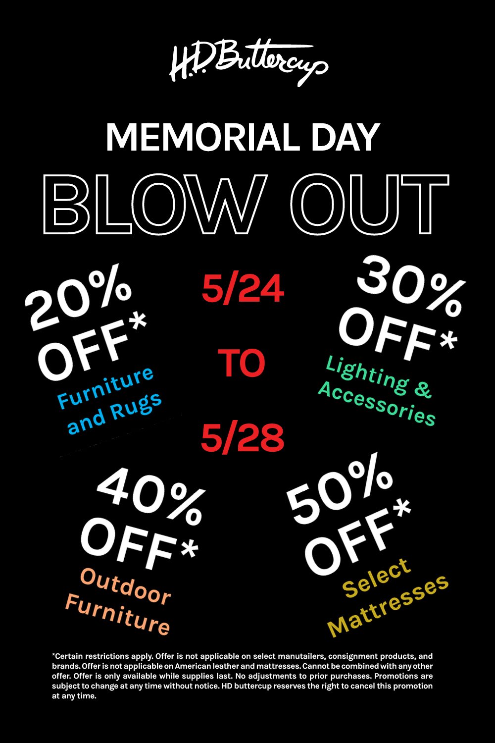 Memorial day 2024 lighting sale