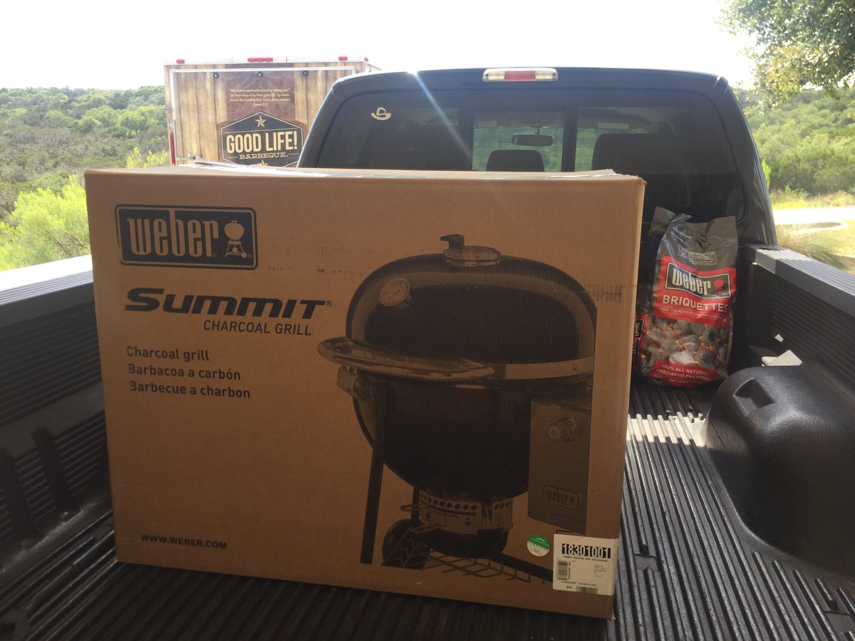 GoodLifeBBQ's tweet photo. Looking forward to getting our new Summit Charcoal Grill put together. We'll be cooking on it Memorial Day Weekend, and getting it dialed in for competition BBQ in a few weeks. Good food, good friends, good life! @WeberGrills #grillofalifetime #weberforlife https://t.co/kiPfrvTKns