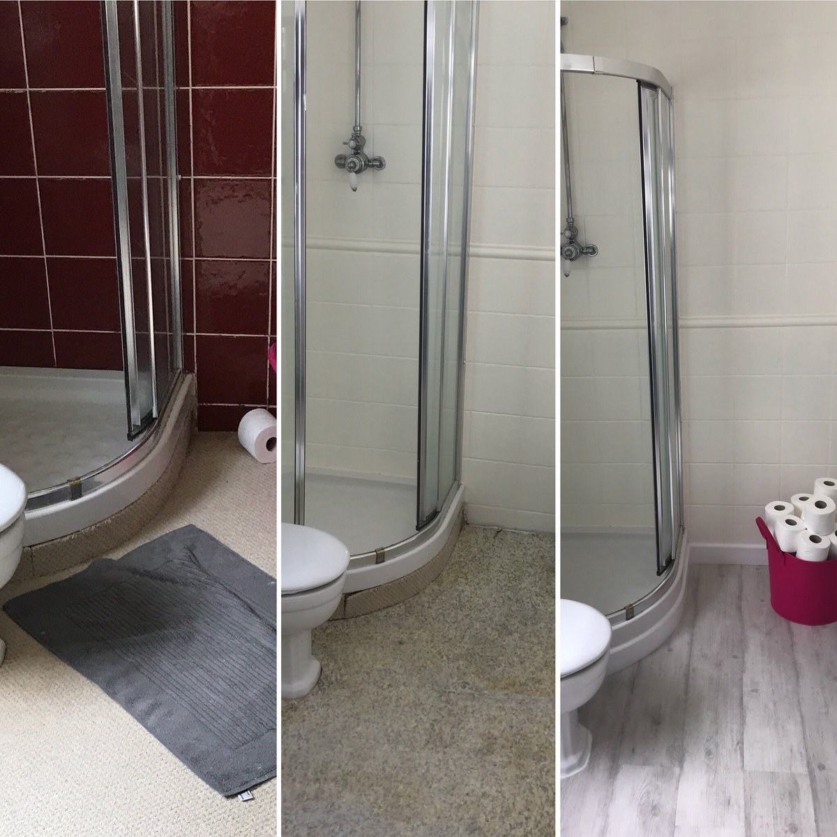 MarkProServices's tweet photo. #beforeandafter #bathroom #ensuite #showerroom #refurbishment #lettings #rentalproperty #carpentry #TunbridgeWells https://t.co/erXact4AHK