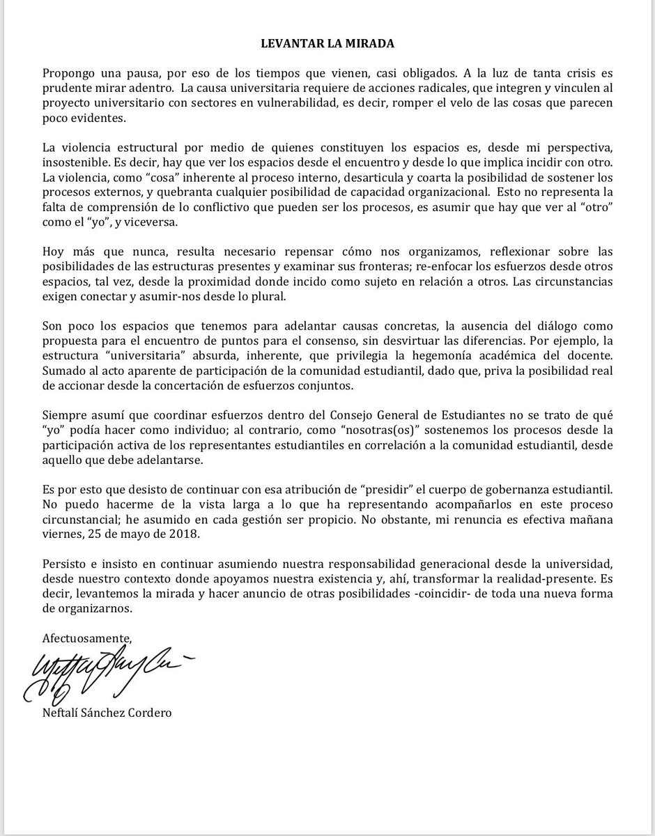 WilmariDeJesus's tweet photo. Renuncia @NeftaliSnchez a la presidencia del @cgeuprrp efectivo mañana viernes. https://t.co/mbrMEq6yjx