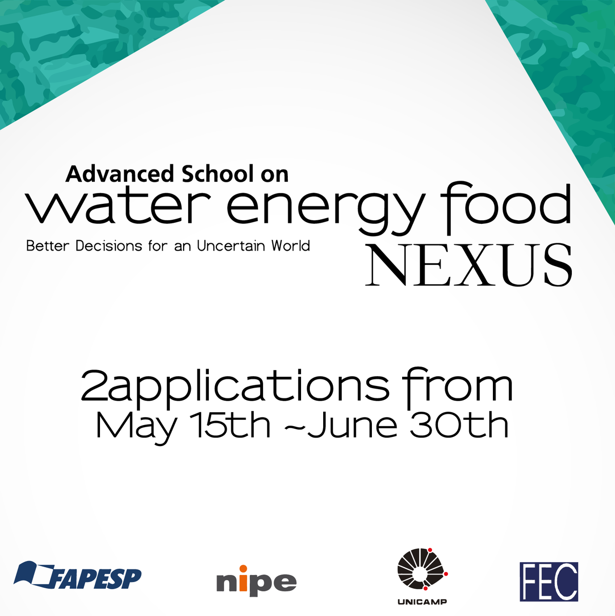 Apply now! - fec.unicamp.br/wefnexus