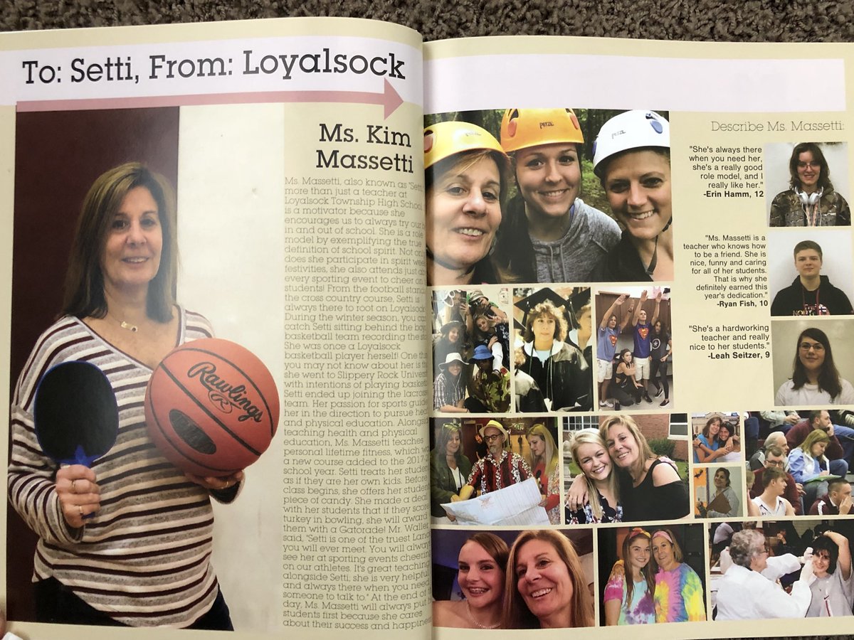 sockyearbook's tweet photo. And this year’s dedication goes to.... @Setti22 ❤️❤️!!! Thank you for always putting smiles on our faces and being there to cheer on the lancer athletes!!! We love you 🤓❤️! https://t.co/x1JZaDWOMc