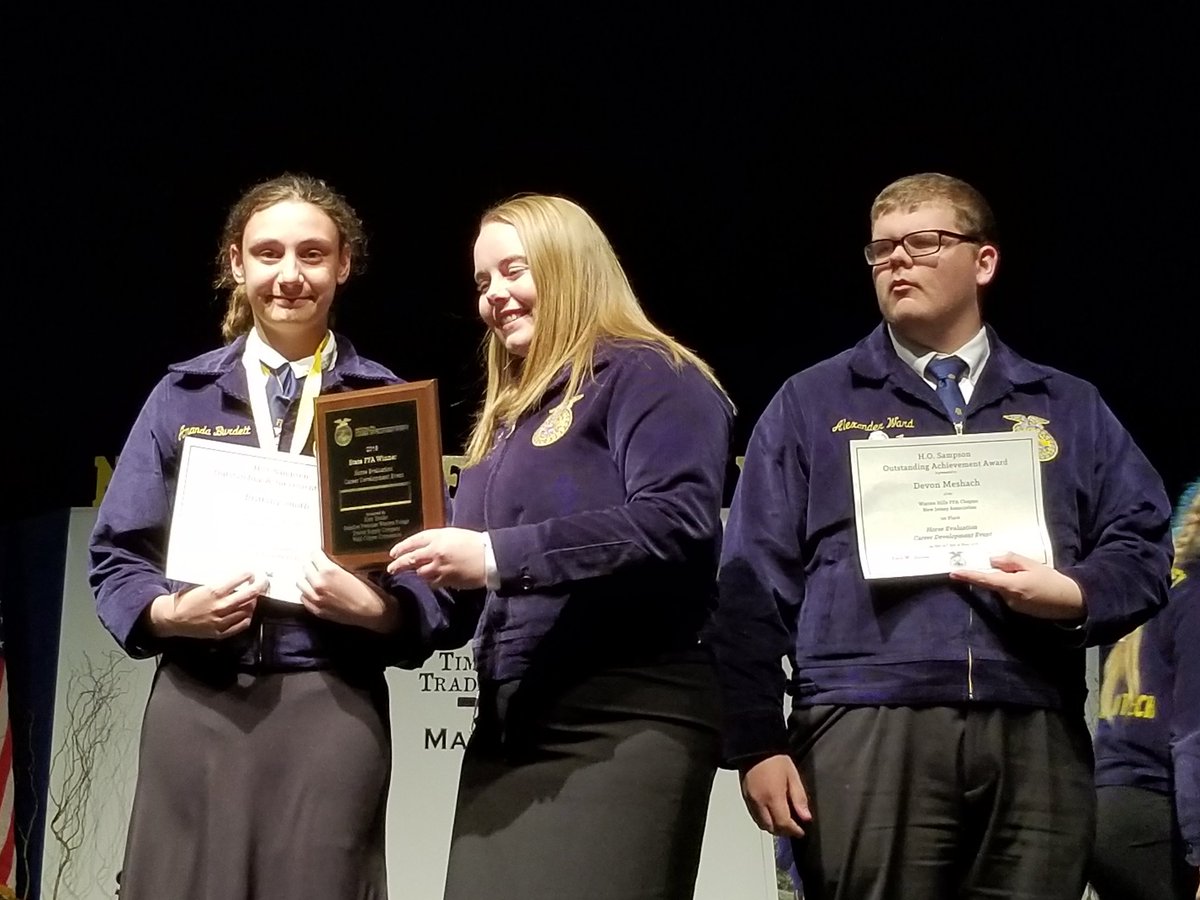 AmyKline1999's tweet photo. #WarrenHillsFFA 1st Place Equine Judging CDE team!  #WHRHighSchool, #WHRHSPride, #WHRSD, #FFA, #NJFFA https://t.co/EGFhmDvY9u