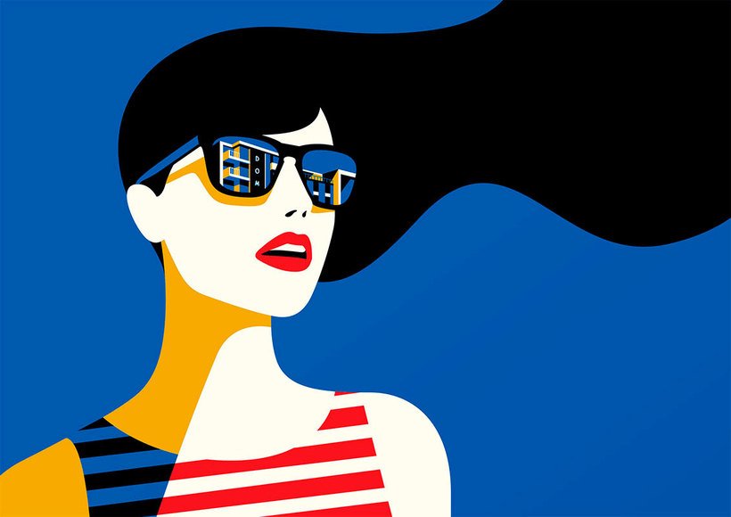 ArtecoDc's tweet photo. Malika Favre es una #artista francesa.
Su estilo audaz y #minimalista, a menudo descrito como #PopArt y #OpArt, es una sorprendente lección sobre el uso del #espacio y el #color positivo / negativo. 
Sus trabajos han aparecido en The New Yorker o Vogue https://t.co/OdPXI8Ub0x