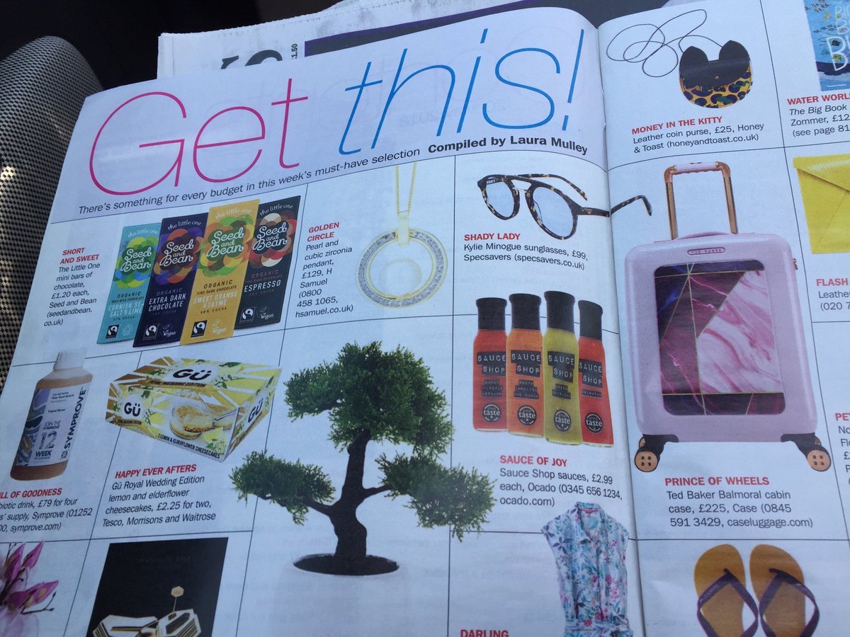 seedandbean's tweet image. Who saw us in the @SMagazineUK last #Weekend? Our new #MiniBars were featured on the Get This page! 🍫 #TheLittleOne #Chocoholic #ChocolateHeaven #Chocolate