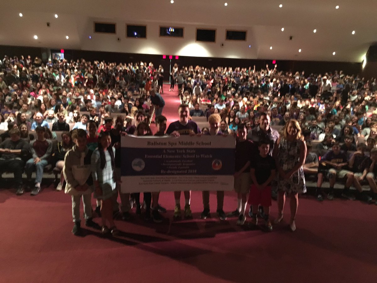 The BSMS students and staff were very excited to receive their <a href="/EESTW001/">EESTW</a> schools to watch banner for a second designation! Great ceremony and excellent performance by Jared Campbell. #bscsd
