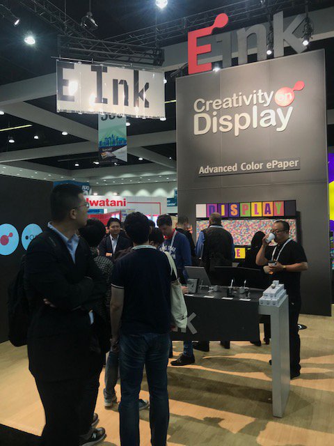 EInk's tweet image. That’s a wrap on #DisplayWeek18! Thank you to everyone who stopped by our booth – we loved sharing our display technology w/ you. Missed us at the show? Keep up to date w/ #EInk at: bit.ly/2FsS18p