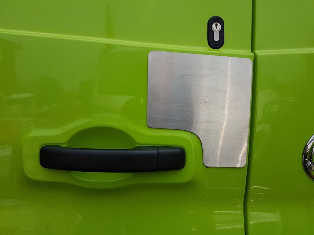 Renault and Vaxhall rear door repair plate this would not of happened if dead locks were fitted