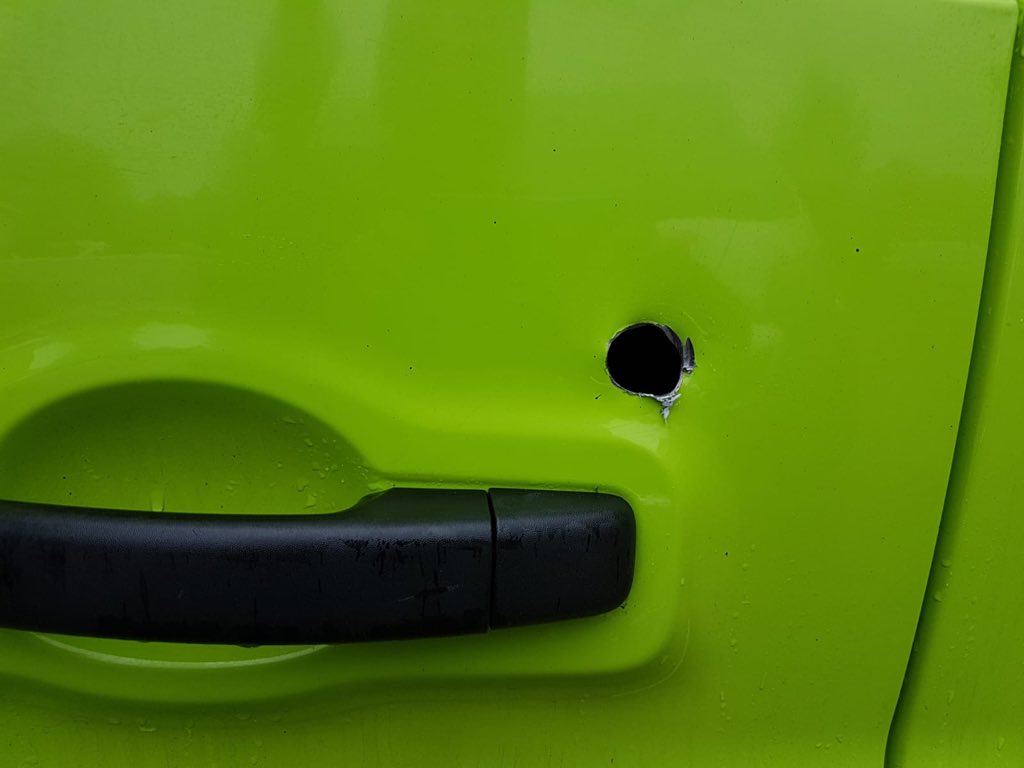 Vandeadlocks's tweet photo. Renault and Vaxhall rear door repair plate this would not of happened if dead locks were fitted https://t.co/cPqUAcsnB5