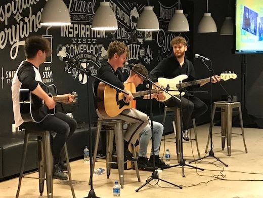 BBDONY's tweet photo. Thanks to @TheAcademic for performing live in our @BBDONY office this afternoon https://t.co/4Xp3L4KKZS #agency https://t.co/hSw9eddTZw