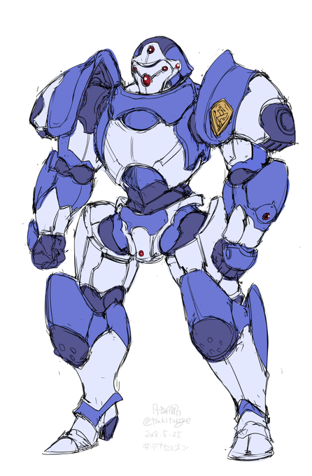 手癖がつくほどメカ物描いてないけど思わず
#テグセリオン 