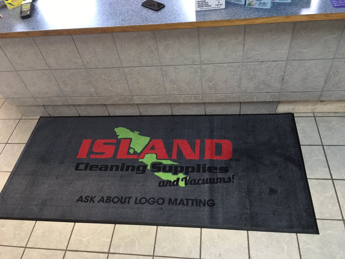 Ask us about custom logo matting. Not only does it keeps your floors clean it's also a great marketing tool!