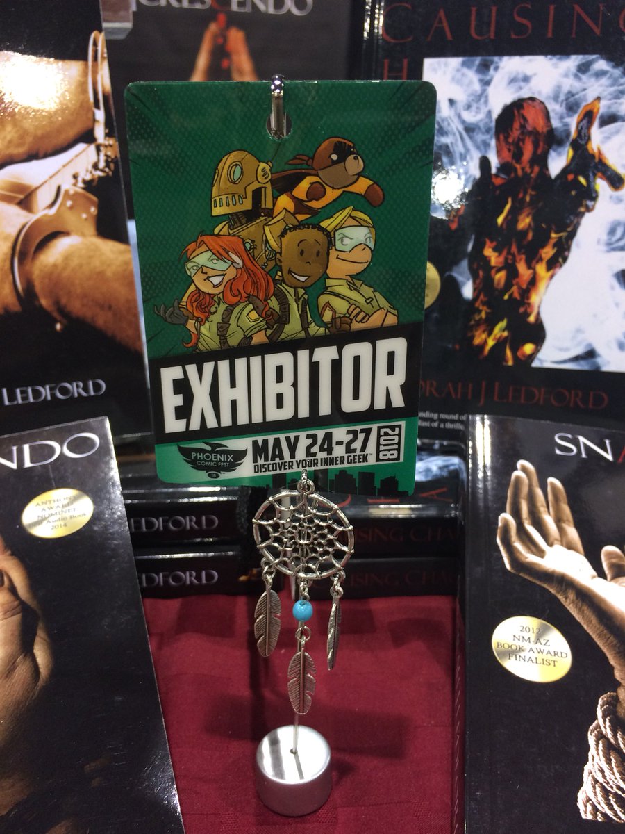 djledford's tweet photo. Ready to rock #phoenixcomicfest. You can find me LL#1211 #books #audiobooks #free stuff too. Come say hey! https://t.co/ixLXQ8S4uk