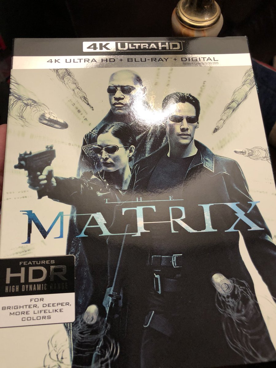 the4kCollectivE's tweet photo. Arrived yesterday. The new USA @UHD4k @UltraHDBluray release of #TheMatrix4k from @WBHomeEnt https://t.co/U67RoEPiaE