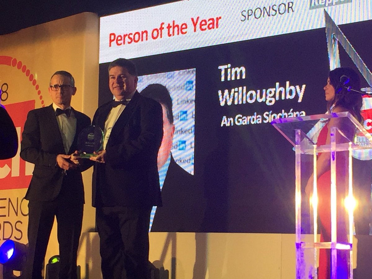 rowanmcgrath's tweet image. Congrats to @timwillo winner of Person of the Year at #techex18 and thanks to our gracious host @watsongary