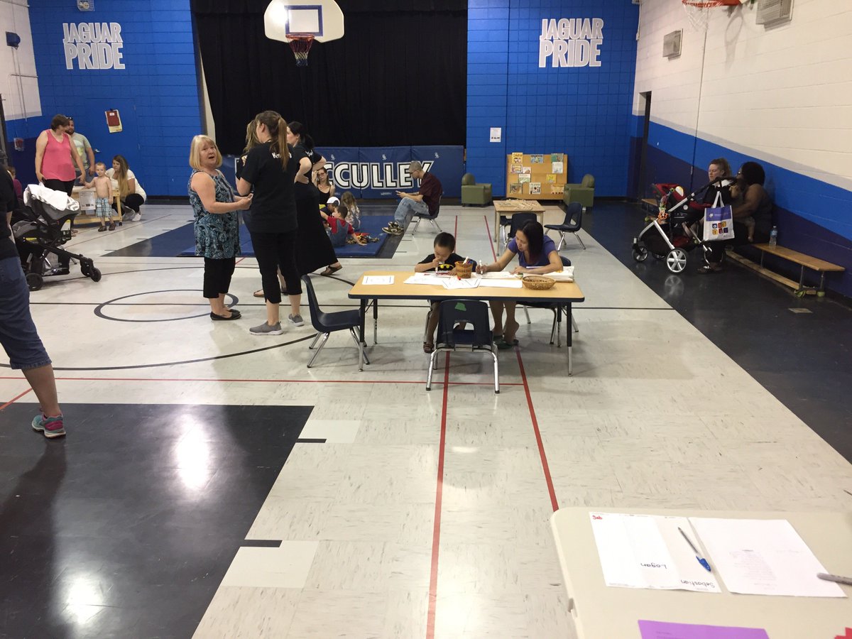 EIMJaguars's tweet photo. What an awesome turnout for Welcome to Kindergarten! thank to Mrs.Resney, Hildebrand, Bryans and Duggan welcoming our new families! #wintheyday #makeyourmark #beachampion #jaguarpride4ever https://t.co/wUfafFfLqd