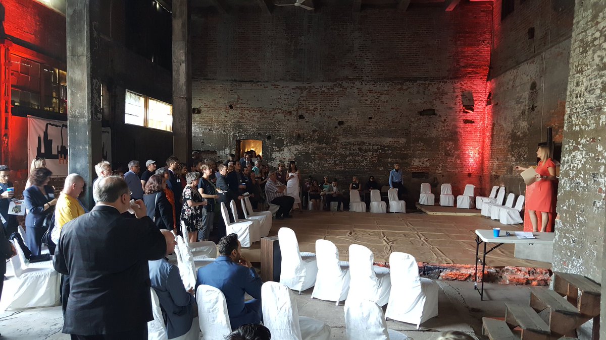 This has to be one of the coolest (and rawest) spaces in which any chamber has ever held a networking event ever. Thanks to Harry Stinson for hosting this month's <a href="/hamiltonchamber/">Hamilton Chamber of Commerce</a> #BusinessAfterBusiness event in the Cannon Knitting Mills.