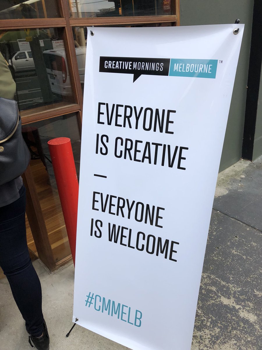 patdavis3's tweet image. All set for Creative Mornings with @surfing50states #cmmelb