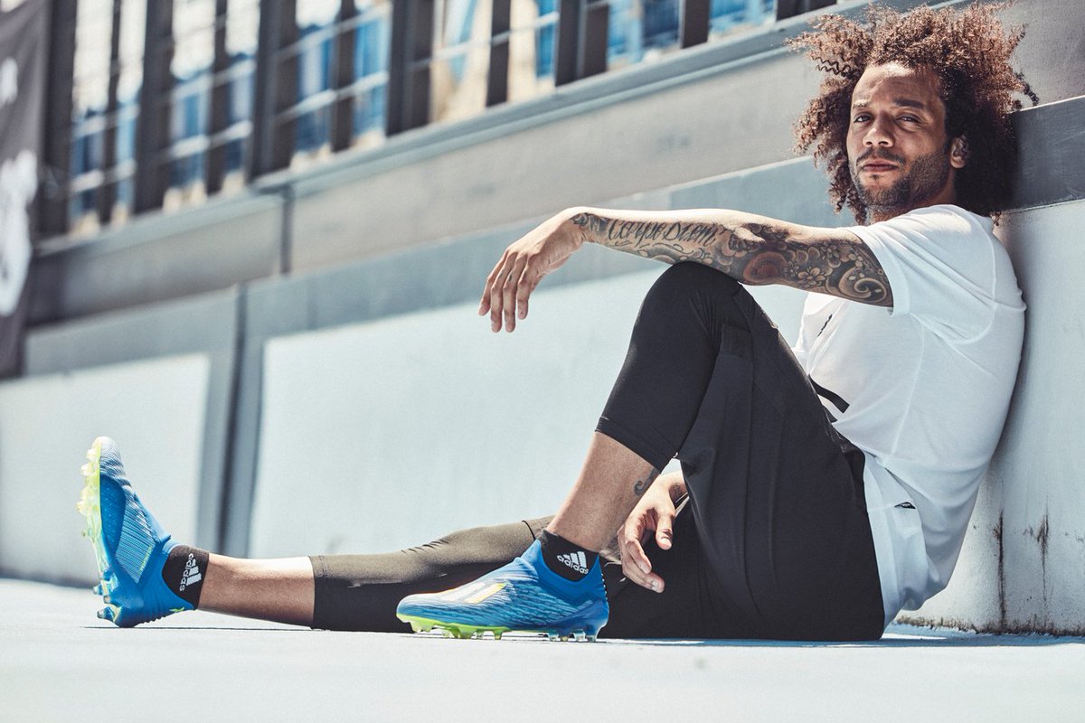 Soccer and Rugby on Twitter: "ADIDAS SOCCER LAUNCHES NEW ENERGY MODE X18+, they be worn by Marcelo this at the Champions League final. #M12 #X18+ #soccerandrugby Pre-Order yours now @