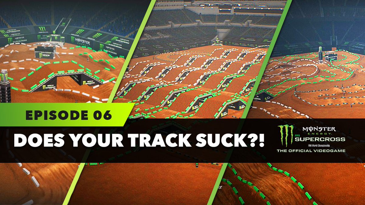 windham151's tweet photo. Does Your Track Suck? - Episode 6 - Monster Energy Supercross The Game! https://t.co/2Vc9vLnyIL via @YouTube

#MonsterEnergy #SupercrossTheGame #TrackEditor #CustomTracks #DoesYourTrackSuck https://t.co/KRYvnsKyZh