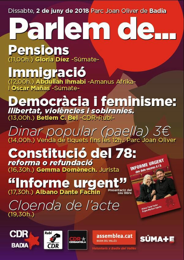 CdrBadia's tweet photo. A Badia #parlem de tot allò que creus que pot millorar.
#parlemde pensions, #immigració, #parlem de que podem CANVIAR les coses entre totes.
T'interessa contrastar idees? parlar dels teus problemes i pensar propostes de futur?  
#ParlemDe millorar, tothom té la paraula.👌 https://t.co/4RCMCSUgHc