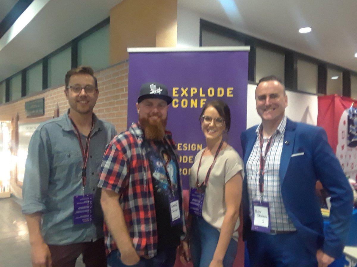 TheLondonBeat's tweet image. These four put on a helluva conference today. Thanks for your hospitality.  @explodeconf #ExplodeConf18