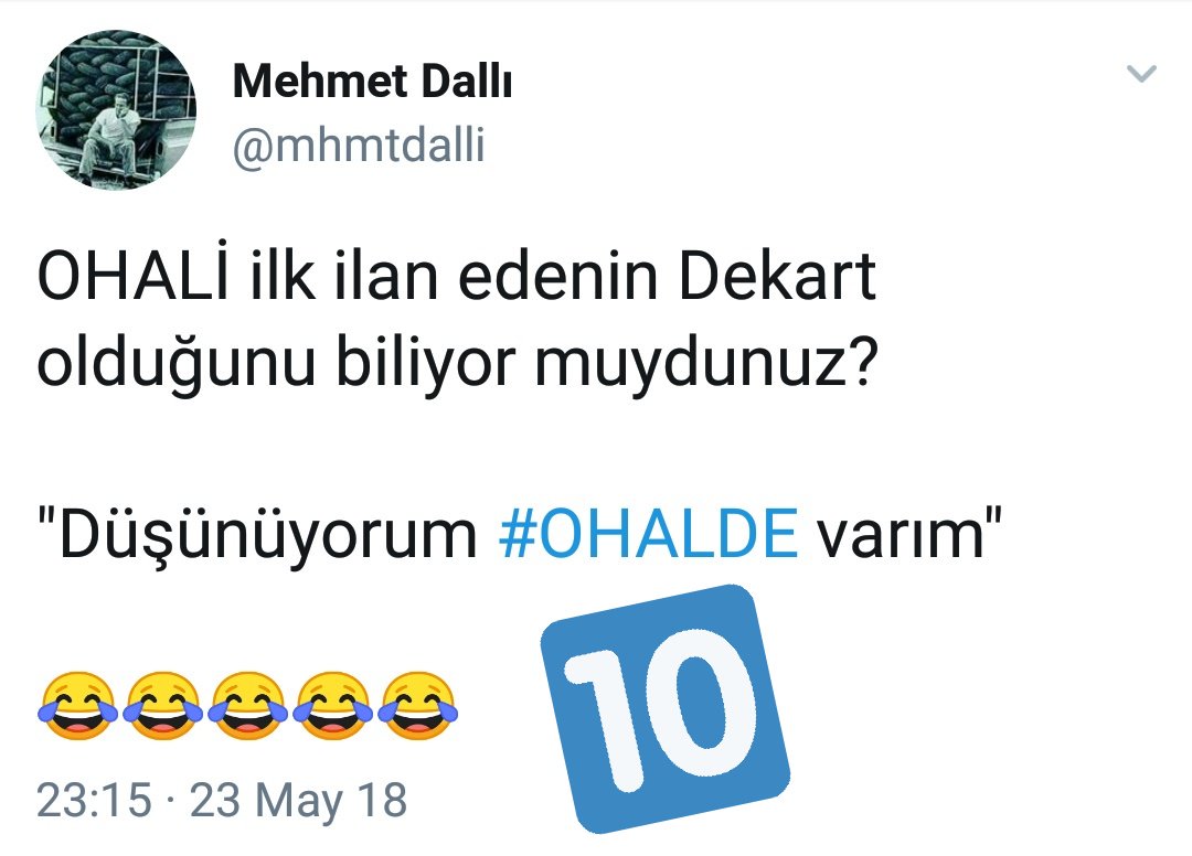 10NumaraTespit's tweet photo. Esprili ama #10NumaraTespit @mhmtdalli 👋👋👋 https://t.co/GxK0iVJ0bp