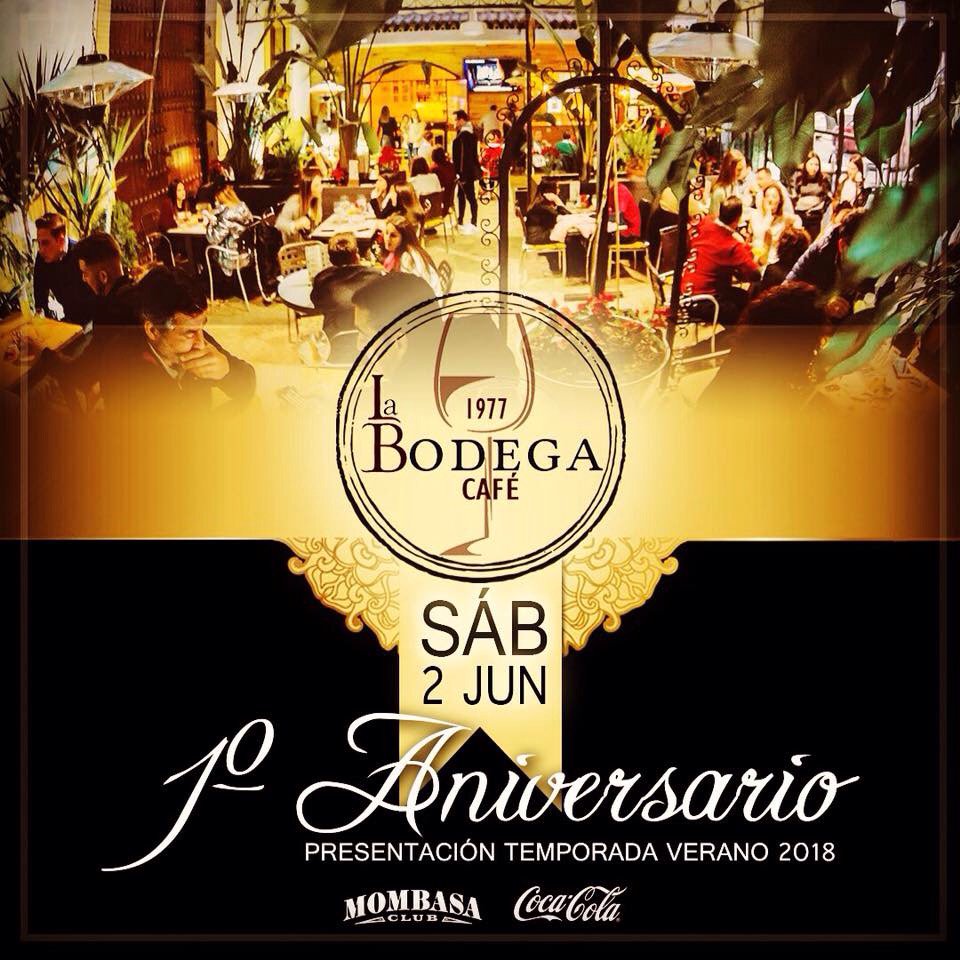 NERVIO_LEBRIJA's tweet photo. 1º ANIVERSARIO “LA BODEGA CAFÉ” SÁBADO 2 DE JUNIO https://t.co/brioNmQUwa