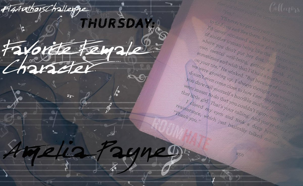 CollectorBookBF's tweet photo. #T4AuthorsChallenge - Ralou's choice
WEEK 3 - THURSDAY: Favorite Female Character
FEATURED AUTHOR: @PenelopeAuthor
I couldn't not pick Amelia since she's a truly magnificent woman & Bea's mom of course.
MY #RoomHate #REVIEW https://t.co/mvkKvdKEYB https://t.co/9LmbncoIQl