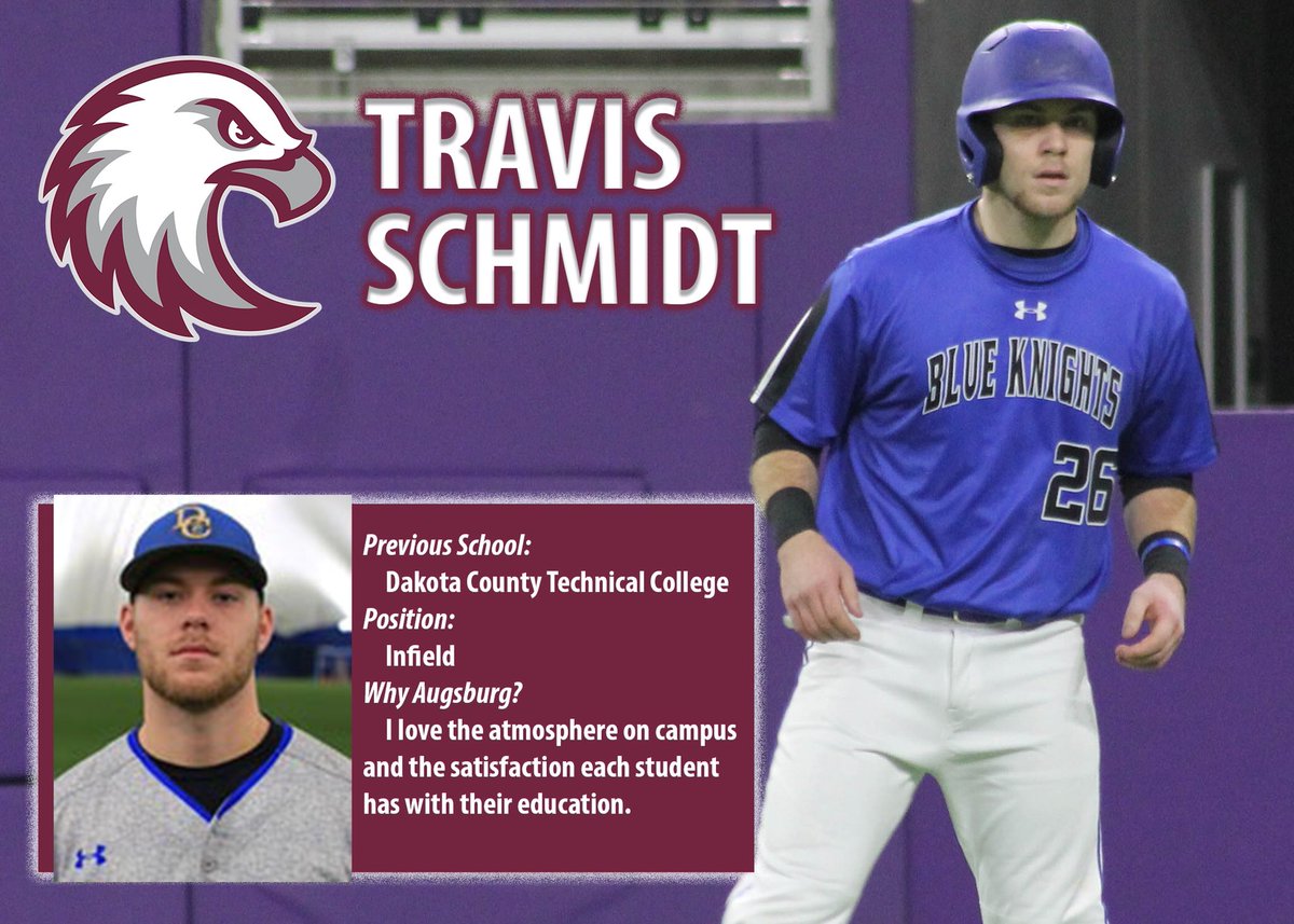 AuggieBaseball's tweet photo. Excited about adding DCTC transfer @tjschmidt265 to the Auggie Baseball Family! #FER #auggiepride https://t.co/CuA0fITPXx