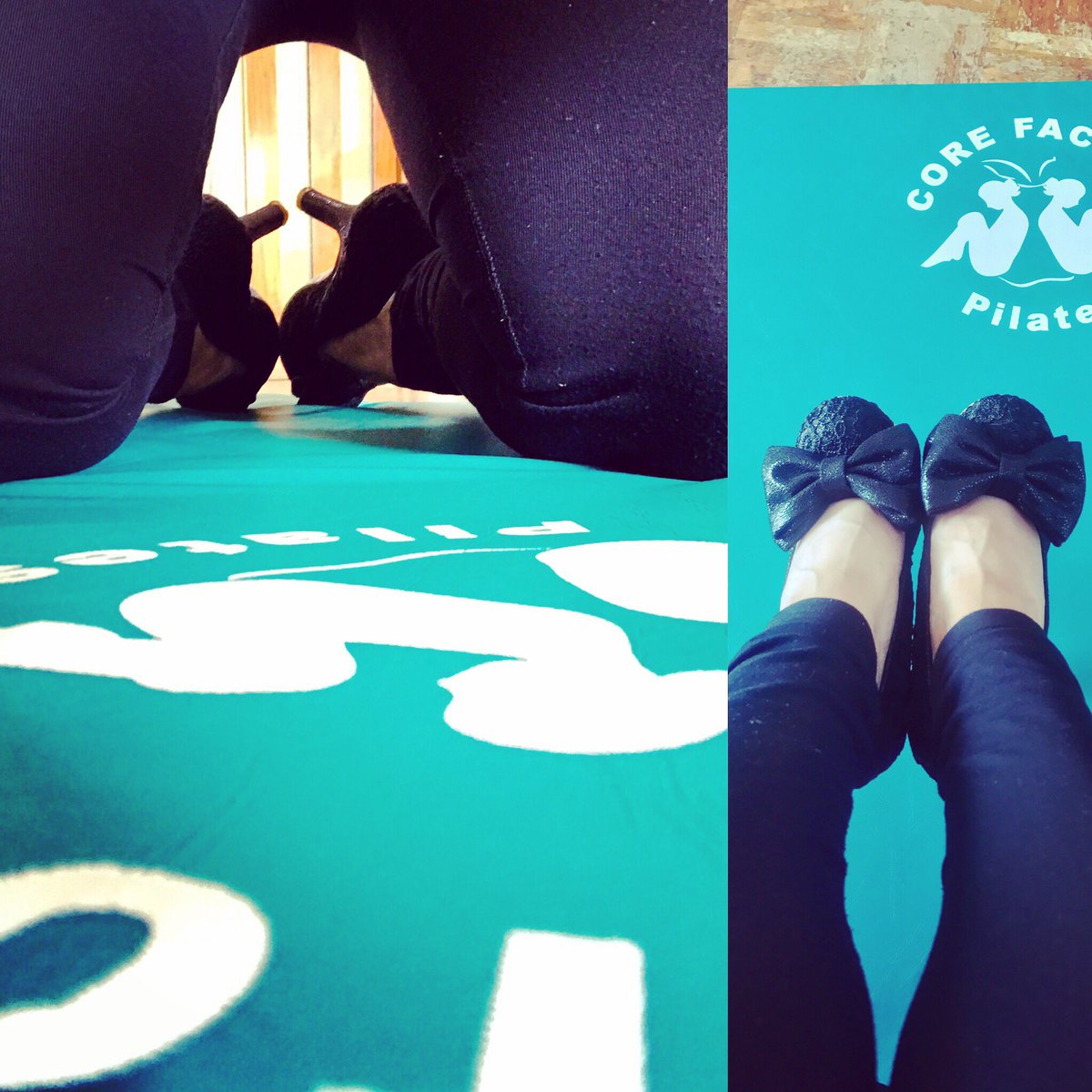 PilatesLiz's tweet photo. So, here was my @irregularchoice Stilettos for Thursday's classes Catching a view of my #muddystilettos is not what I'm used to! Me saying "Sit on or towards your heels" is having more meaning this week! ๐ ๐ @MuddyCambs #pilates #corefactorpilates #MuddyAwards2018 https://t.co/Oc86CQ9w22