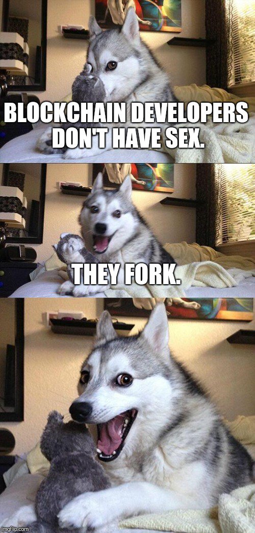 air_stef's tweet photo. Bad crypto humor. :D #blockchain #BTC #ETH #cryptocurrency #Crypto #cryptomemes https://t.co/yGRfq55pLt