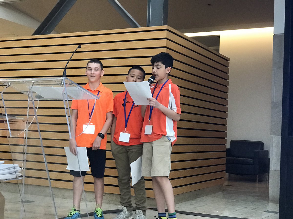 "We are changemakers," said founders of #CrosswalkChallenge which encourages students to make their communities safer for pedestrians. Wonderful to see young people working for change! <a href="/AshokaCanada/">Ashoka Canada</a> <a href="/RotmanIThink/">I-Think Redirect</a> <a href="/tdsb/">Toronto District School Board</a>