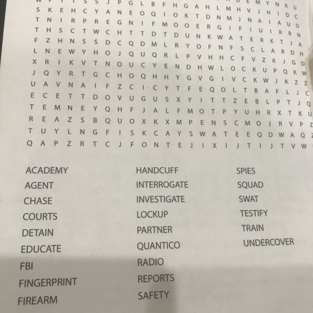 jaishrieeeks's tweet photo. @NYCFirstLady my 3rd grader came home with this hw from “all about the FBI” activity book https://t.co/uaxcQuG3vo